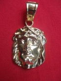 Face Jesus Cristo Folheado a Ouro 18k